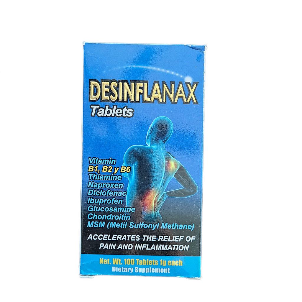 Desinflanax - 100 Capsules. 1 g.