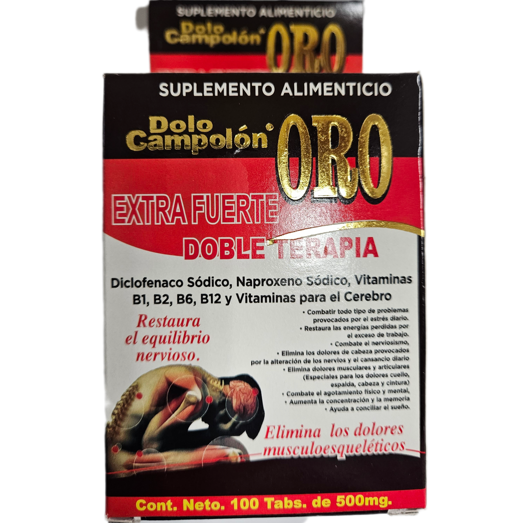 Dolo Campolón - 100 Capsules. 500 mg.