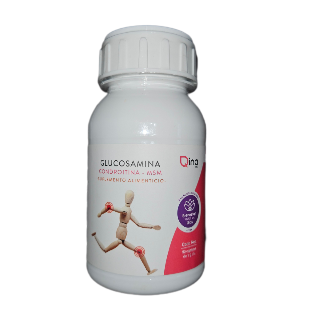 Glucosamina (condroitina - MSM) 90 capsules 1g.