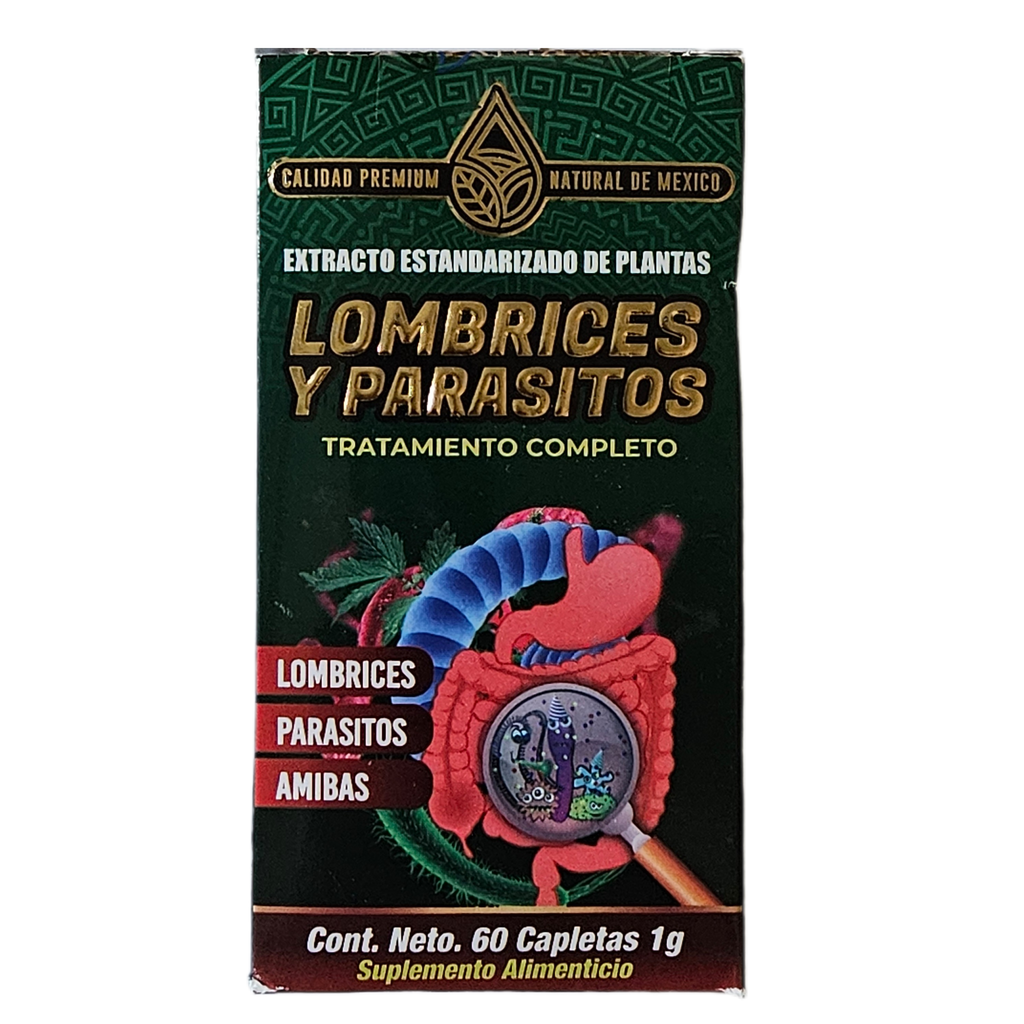 Lombrices y parasitos - 60 Capsules. 1 g.