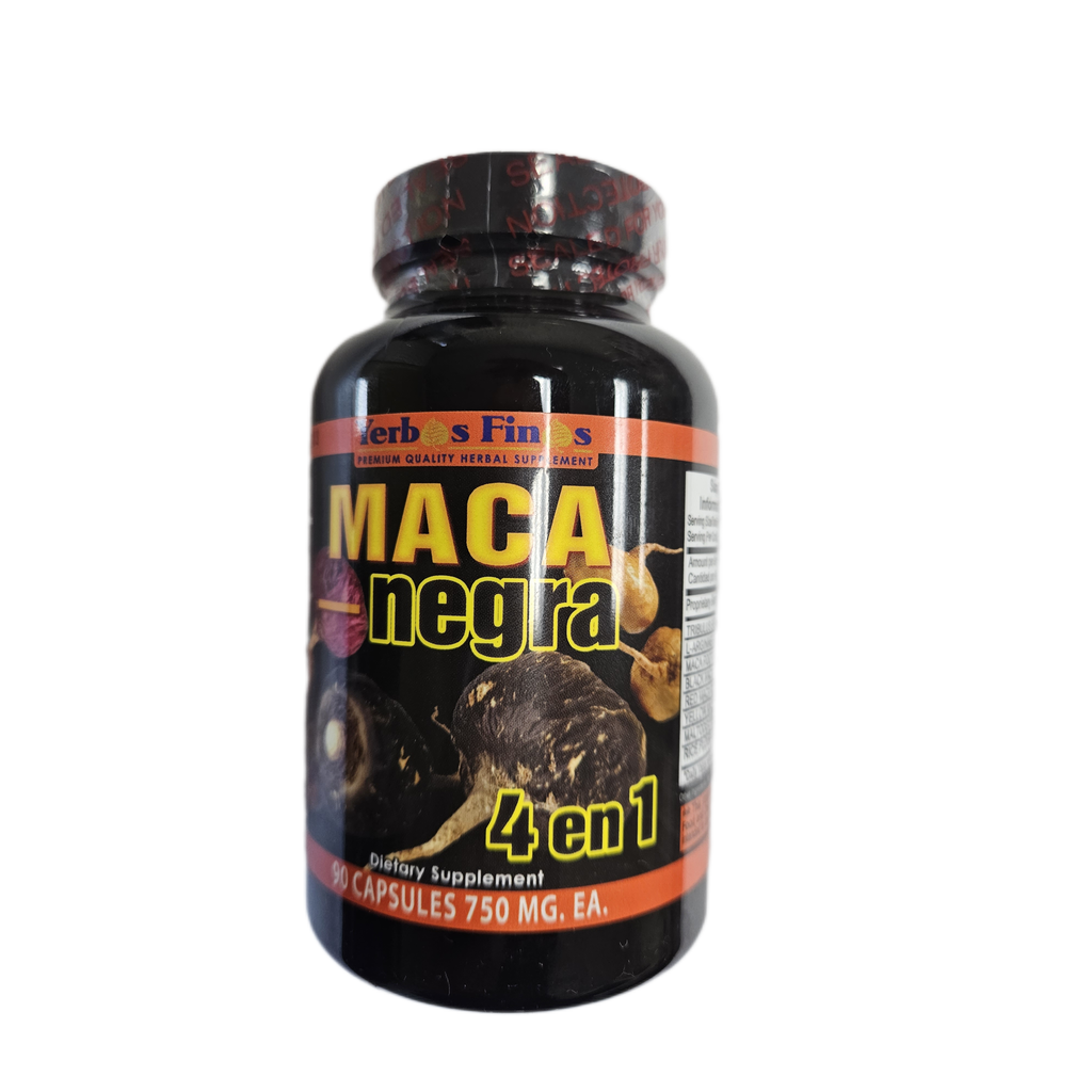 Maca Negra (4 IN 1) - 90 Capsules. 750 mg.