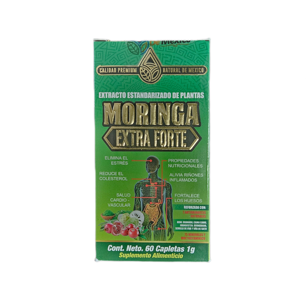 Moringa Extra Forte - 60 Capsules. 1g.