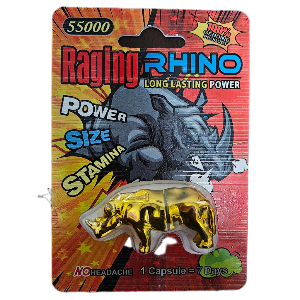 Raging Rhino - 1 Capsule = 7 days.