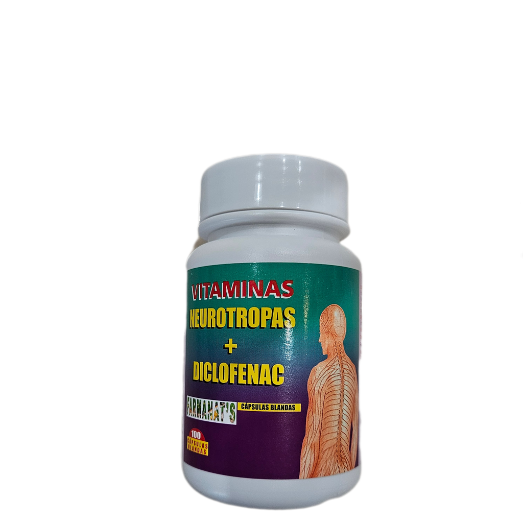 Vitaminas Neurotropas + Diclofenac - 100 Capsules.